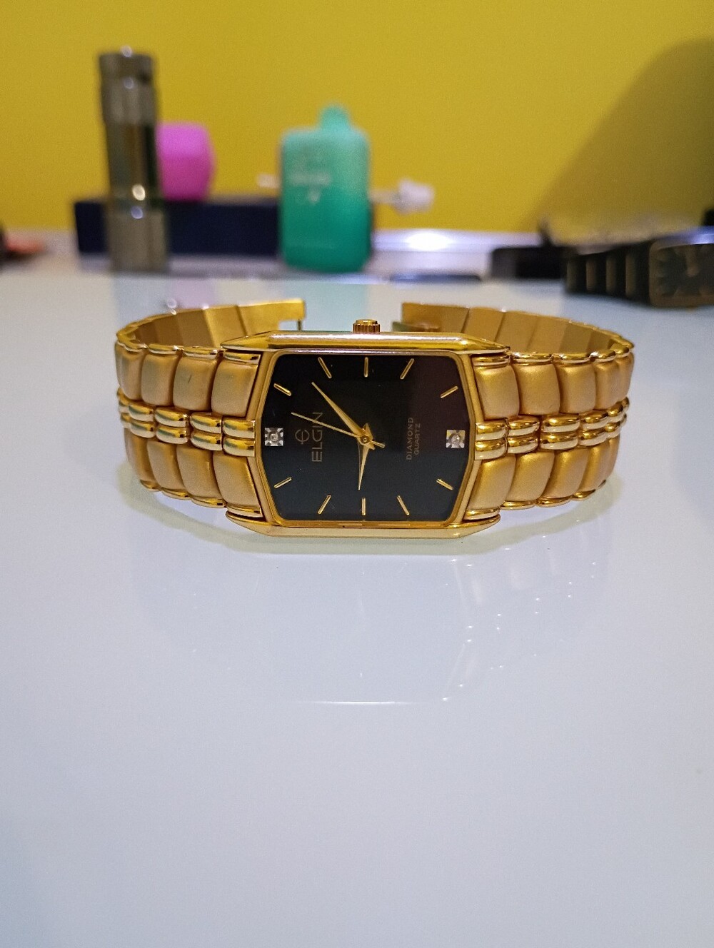1980s Vintage Mens Elgin Watch